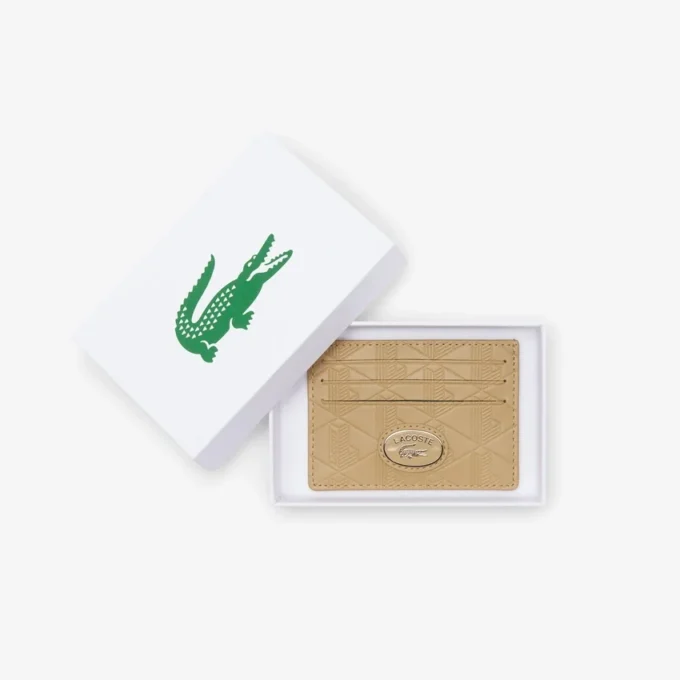 Monogramm-Kartenetui aus Leder Monogramm-Kartenetui aus Leder