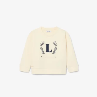 Neopren-Sweatshirt mit gesticktem Emblem Neopren-Sweatshirt mit gesticktem Emblem