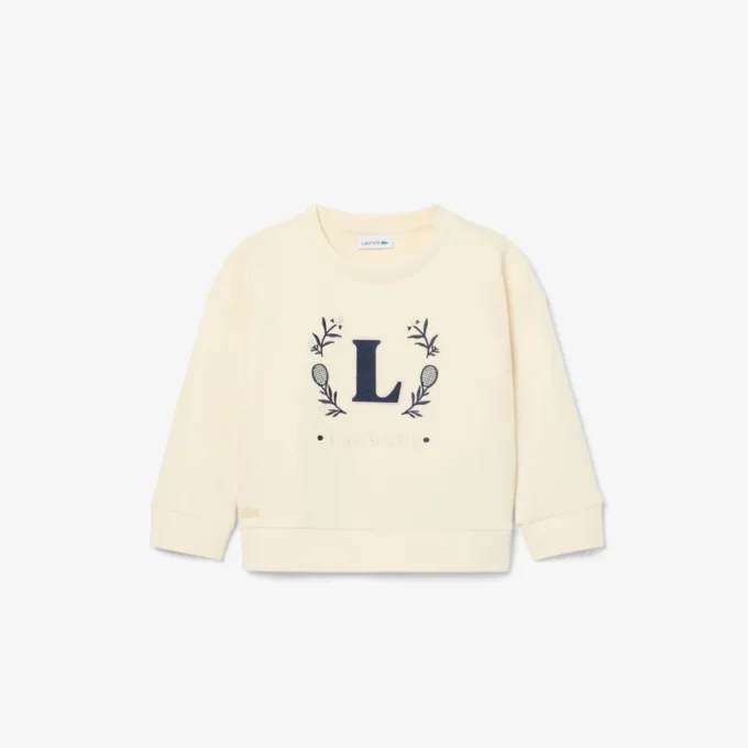 Neopren-Sweatshirt mit gesticktem Emblem Neopren-Sweatshirt mit gesticktem Emblem