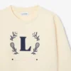 Neopren-Sweatshirt mit gesticktem Emblem Neopren-Sweatshirt mit gesticktem Emblem
