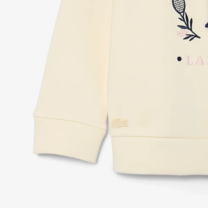 Neopren-Sweatshirt mit gesticktem Emblem Neopren-Sweatshirt mit gesticktem Emblem