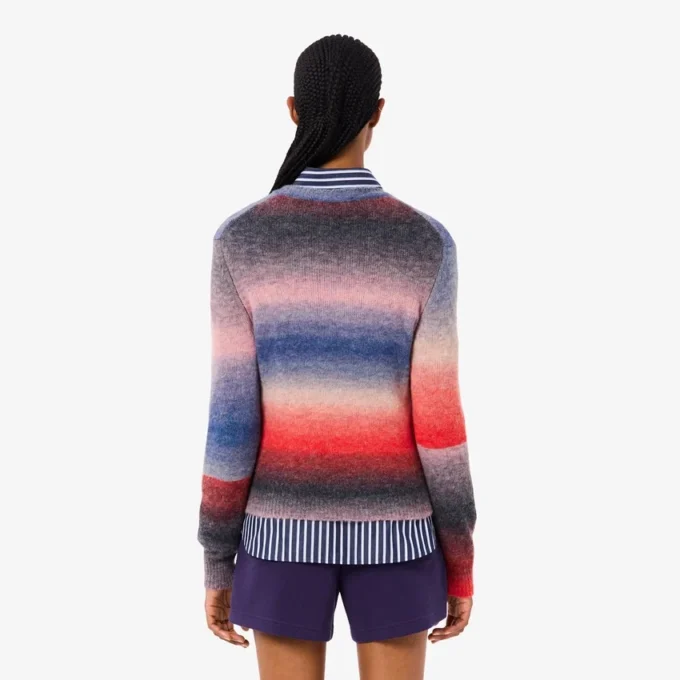 Ombra-Pullover mit Rundhalsausschnitt für Damen Ombra-Pullover mit Rundhalsausschnitt für Damen