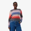 Ombra-Pullover mit Rundhalsausschnitt für Damen Ombra-Pullover mit Rundhalsausschnitt für Damen