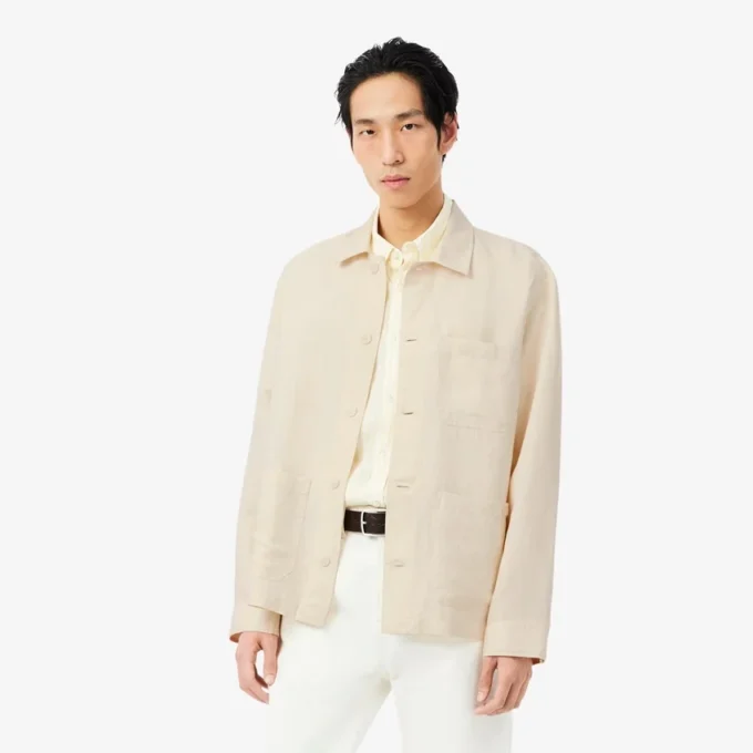 Overshirt aus Leinenmischung Overshirt aus Leinenmischung