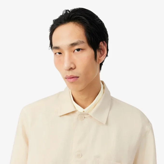 Overshirt aus Leinenmischung Overshirt aus Leinenmischung