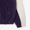 Oversize-Fleece-Sweatshirt mit hohem Kragen für Damen