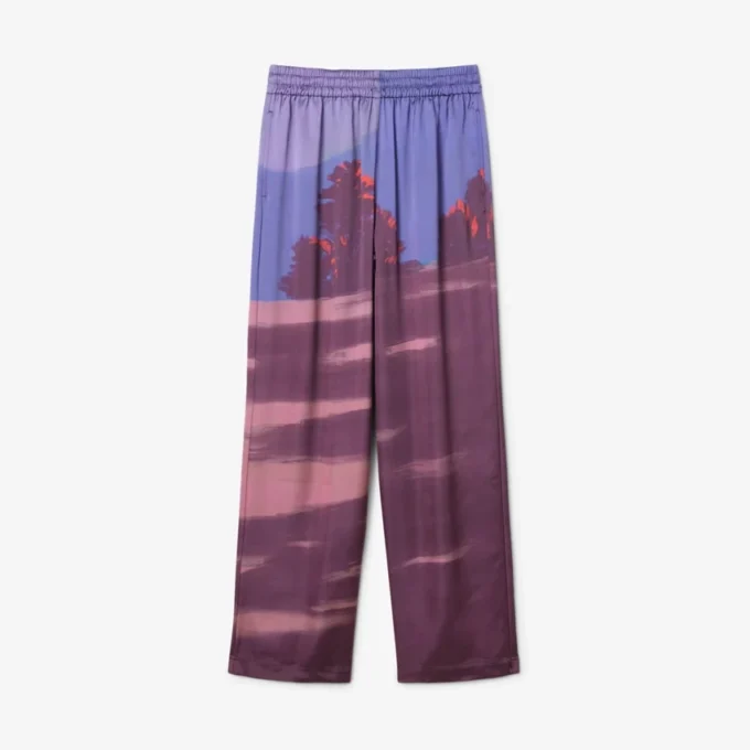 Oversize-Hose für Damen mit Landschaftsmuster Oversize-Hose für Damen mit Landschaftsmuster