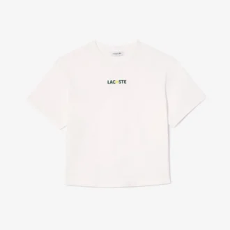 Oversized-Baumwoll-T-Shirt für Damen mit Ball-Print
