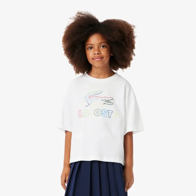 Oversized-Baumwoll-T-Shirt für Mädchen Oversized-Baumwoll-T-Shirt für Mädchen