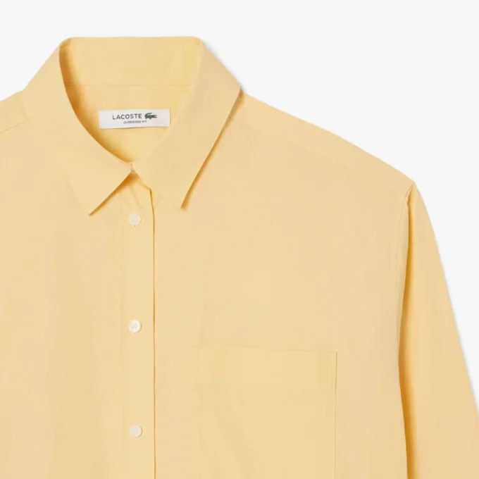 Oversized-Baumwollhemd mit Knöpfen für Damen Oversized-Baumwollhemd mit Knöpfen für Damen