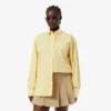 Oversized-Baumwollhemd mit Knöpfen für Damen Oversized-Baumwollhemd mit Knöpfen für Damen