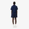 Oversized-Bermudashorts aus fließendem Leinen- und Polyester-Blend Oversized-Bermudashorts aus fließendem Leinen- und Polyester-Blend