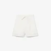 Oversized-Bermudashorts aus fließendem Leinen- und Polyester-Blend Oversized-Bermudashorts aus fließendem Leinen- und Polyester-Blend