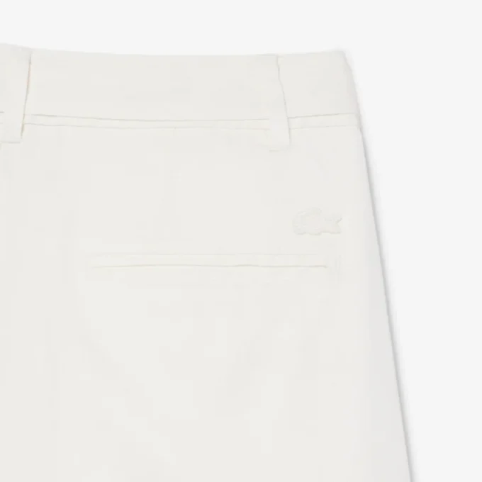 Oversized-Bermudashorts aus fließendem Leinen- und Polyester-Blend Oversized-Bermudashorts aus fließendem Leinen- und Polyester-Blend