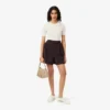Oversized-Bermudashorts aus The Blend mit Falten Oversized-Bermudashorts aus The Blend mit Falten