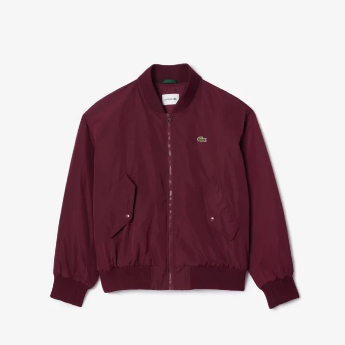 Oversized-Bomberjacke für Damen mit gerippten Bündchen Oversized-Bomberjacke für Damen mit gerippten Bündchen