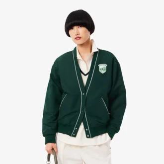 Oversized-Cardigan aus wattiertem Nylon für Damen Oversized-Cardigan aus wattiertem Nylon für Damen