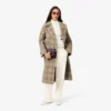 Oversized-Faltenhose aus Flanell für Damen Oversized-Faltenhose aus Flanell für Damen