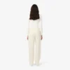 Oversized-Faltenhose aus Flanell für Damen Oversized-Faltenhose aus Flanell für Damen