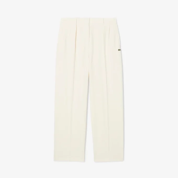 Oversized-Faltenhose aus Flanell für Damen Oversized-Faltenhose aus Flanell für Damen