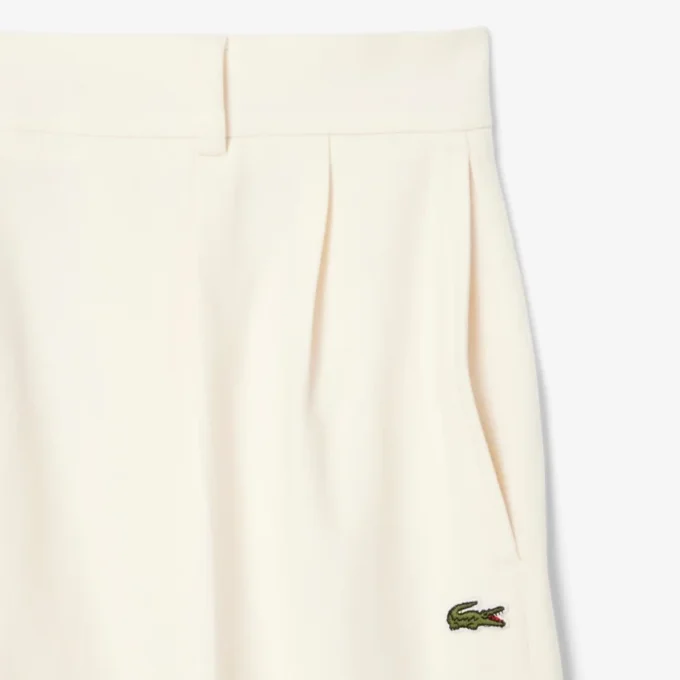 Oversized-Faltenhose aus Flanell für Damen Oversized-Faltenhose aus Flanell für Damen