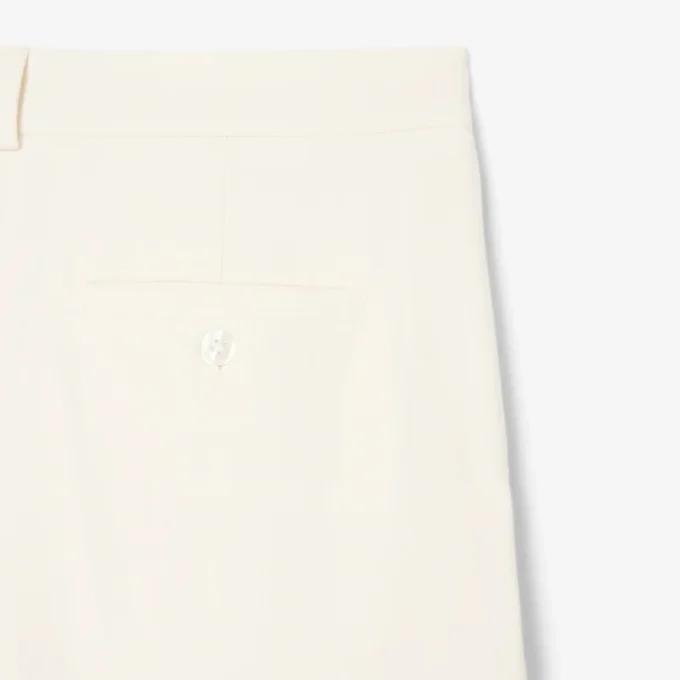 Oversized-Faltenhose aus Flanell für Damen Oversized-Faltenhose aus Flanell für Damen