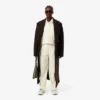 Oversized-Faltenhose aus Flanell für Damen Oversized-Faltenhose aus Flanell für Damen