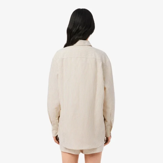 Oversized-Hemd aus Leinen-Blend Oversized-Hemd aus Leinen-Blend