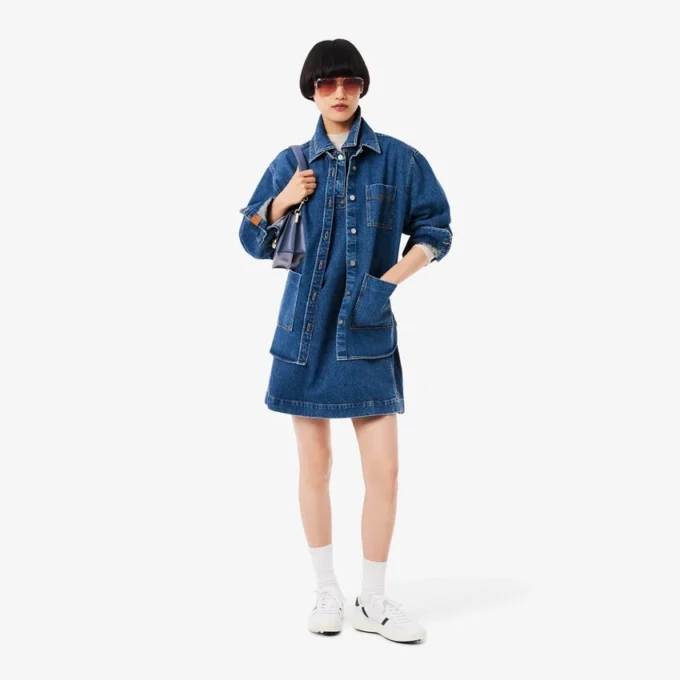 Oversized-Jeanshemd für Damen Oversized-Jeanshemd für Damen