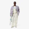 Oversized-Overshirt aus gesteppter Wolle für Damen Oversized-Overshirt aus gesteppter Wolle für Damen