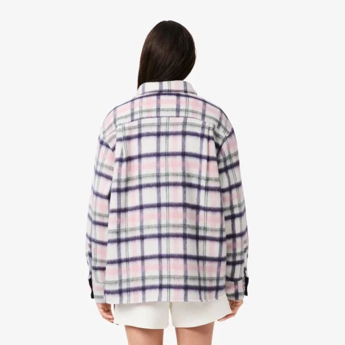 Oversized-Overshirt aus gesteppter Wolle für Damen Oversized-Overshirt aus gesteppter Wolle für Damen