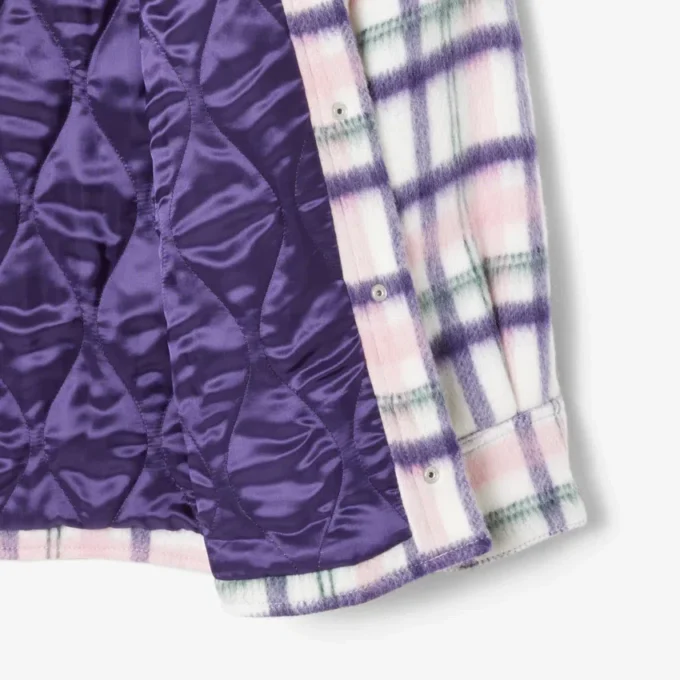Oversized-Overshirt aus gesteppter Wolle für Damen Oversized-Overshirt aus gesteppter Wolle für Damen