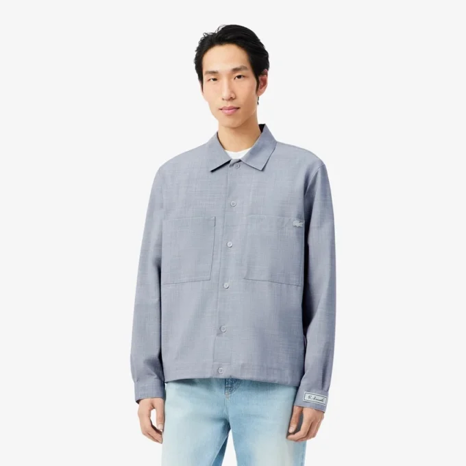 Oversized-Overshirt aus Woll-Blend Oversized-Overshirt aus Woll-Blend