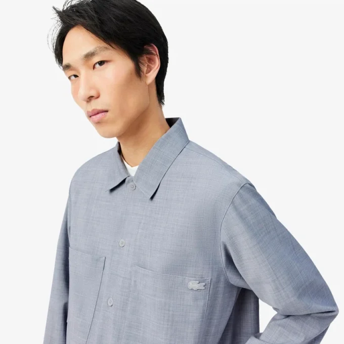 Oversized-Overshirt aus Woll-Blend Oversized-Overshirt aus Woll-Blend