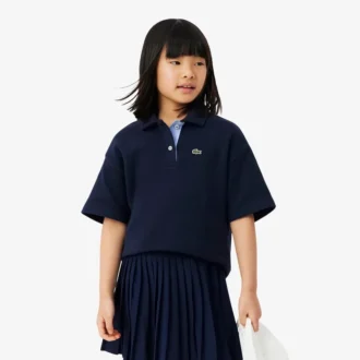 Oversized-Poloshirt für Mädchen