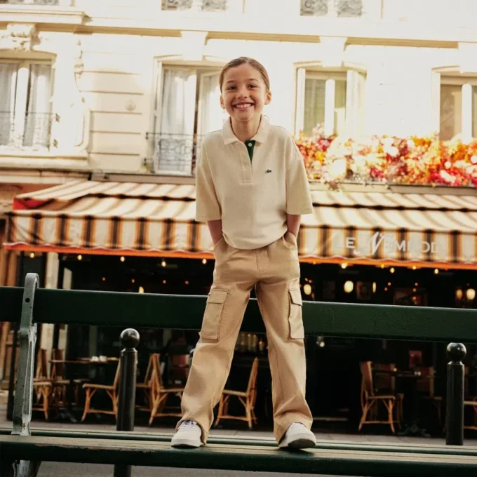 Oversized-Poloshirt für Mädchen Oversized-Poloshirt für Mädchen