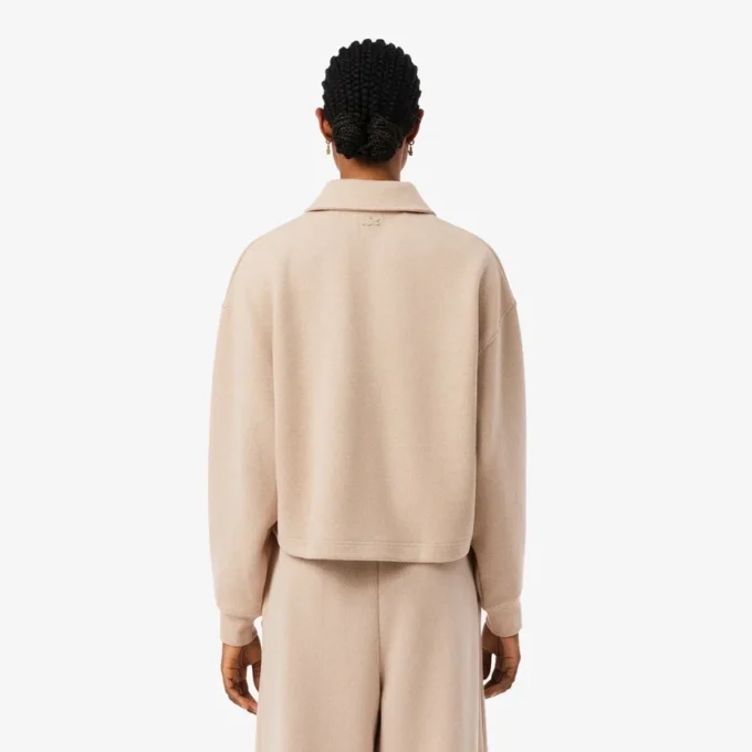 Oversized-Poloshirt mit Rippstrick Oversized-Poloshirt mit Rippstrick