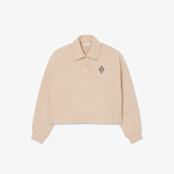 Oversized-Poloshirt mit Rippstrick Oversized-Poloshirt mit Rippstrick