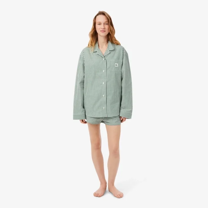 Oversized-Pyjama-Set aus gestreiftem Popeline Oversized-Pyjama-Set aus gestreiftem Popeline