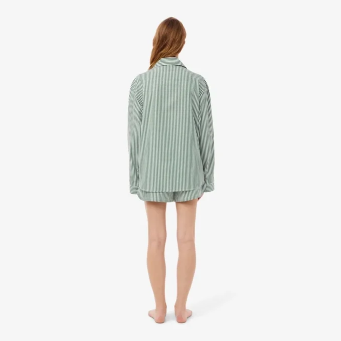 Oversized-Pyjama-Set aus gestreiftem Popeline Oversized-Pyjama-Set aus gestreiftem Popeline