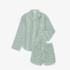Oversized-Pyjama-Set aus gestreiftem Popeline Oversized-Pyjama-Set aus gestreiftem Popeline