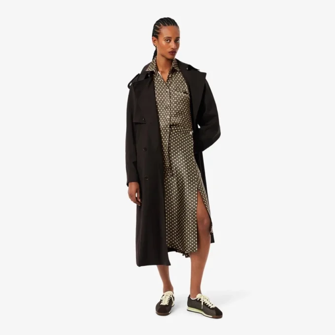 Oversized-Satinhemd mit Print Oversized-Satinhemd mit Print