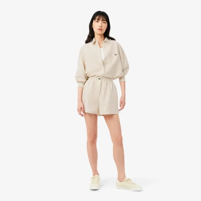 Oversized-Shorts aus Leinen-Blend Oversized-Shorts aus Leinen-Blend