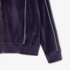 Oversized-Sweatshirt aus Velours mit Reißverschluss für Damen Oversized-Sweatshirt aus Velours mit Reißverschluss für Damen