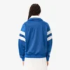 Oversized-Sweatshirt für Damen aus Satin mit Pointelle-Streifen Oversized-Sweatshirt für Damen aus Satin mit Pointelle-Streifen