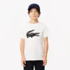 Oversized-Tennis-T-Shirt aus technischer Baumwolle für Kinder Oversized-Tennis-T-Shirt aus technischer Baumwolle für Kinder