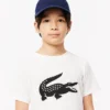 Oversized-Tennis-T-Shirt aus technischer Baumwolle für Kinder Oversized-Tennis-T-Shirt aus technischer Baumwolle für Kinder