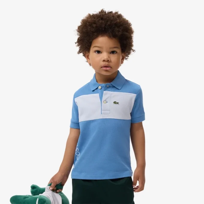 Petit Piqué Poloshirt mit Farbblock-Design Petit Piqué Poloshirt mit Farbblock-Design