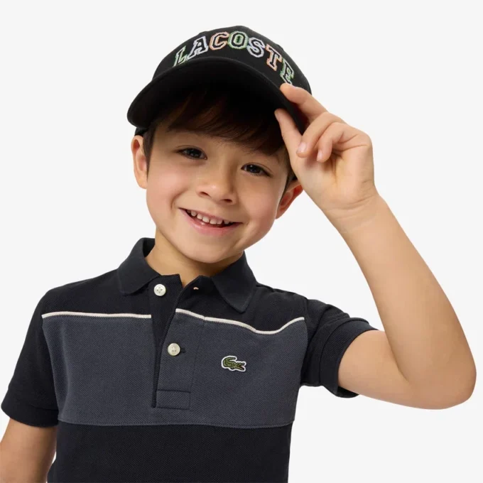 Petit Piqué Poloshirt mit Farbblock-Design Petit Piqué Poloshirt mit Farbblock-Design