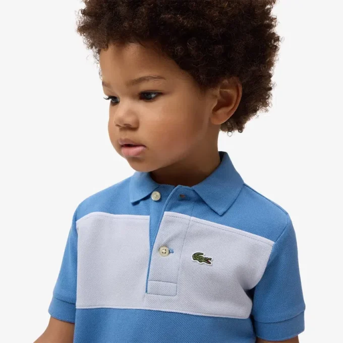Petit Piqué Poloshirt mit Farbblock-Design Petit Piqué Poloshirt mit Farbblock-Design